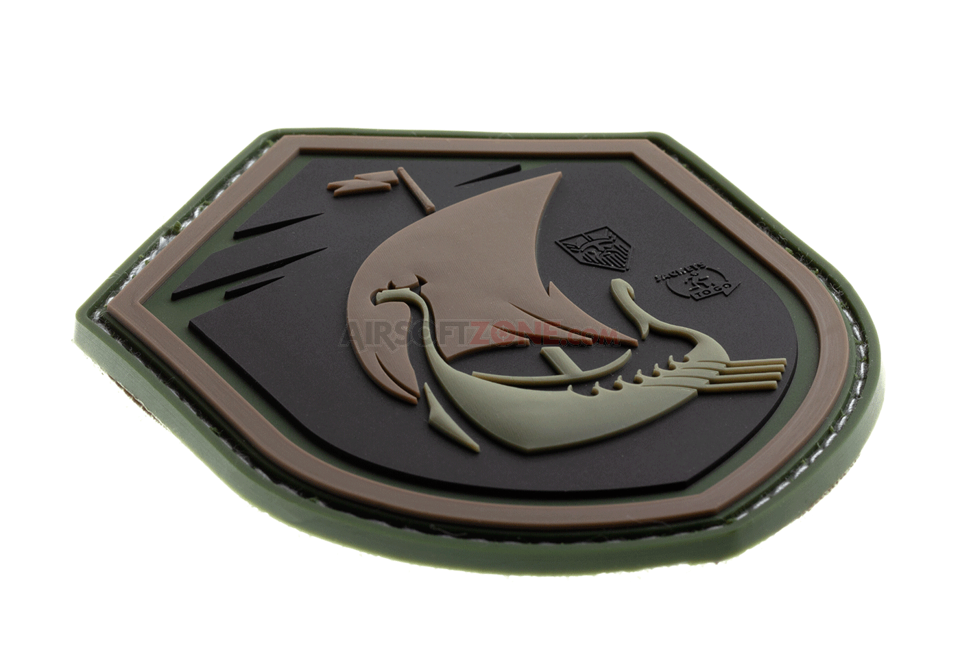 PATCH CAUCIUC - VIKING DRAGONBOAT- GREEN - 1 | YEO